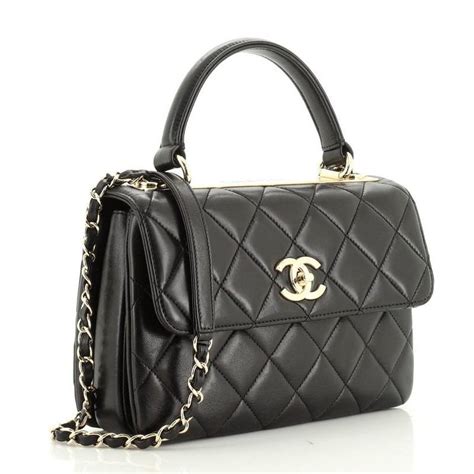 black chanel top handle